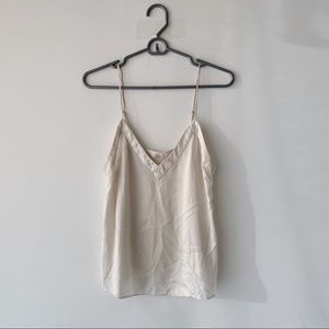 Aritzia Creme Silk Cami